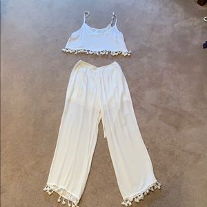 White linen set